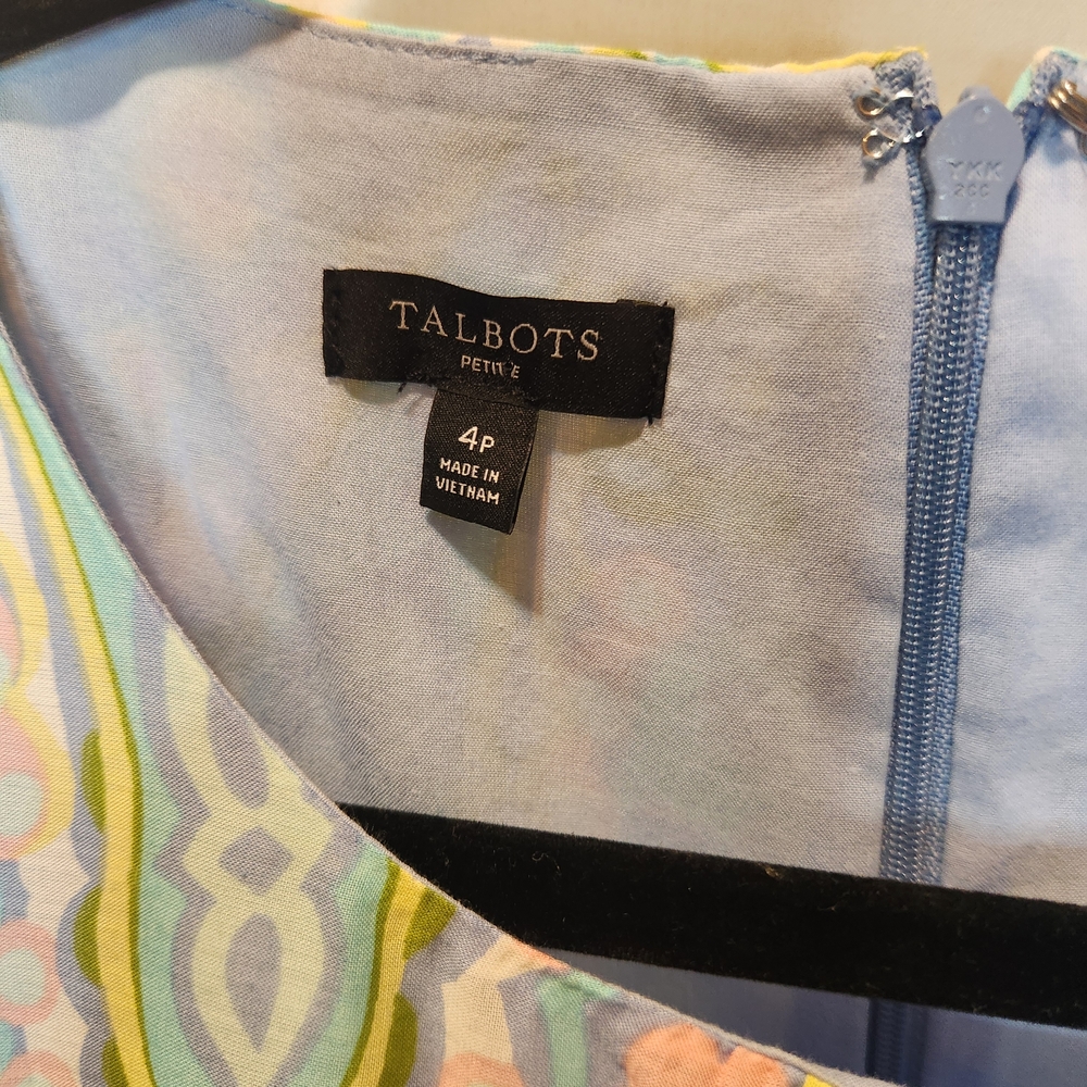 Talbots Women’s Multicolored Dress, Size 4 Petite - Picture 7 of 8